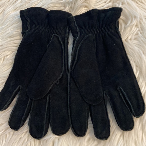 J.Crew Mans Leather Gloves size M excellent condition color black - Picture 6 of 8